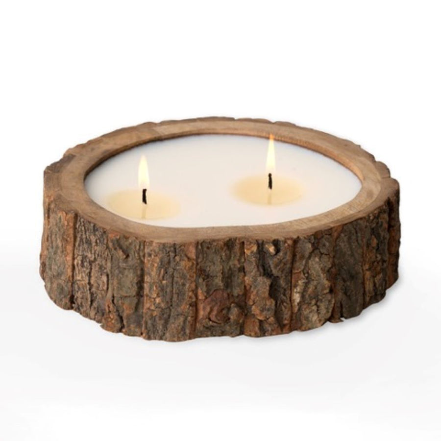 Irregular Tree Bark Pot Candle