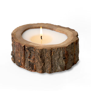 Irregular Tree Bark Pot Candle